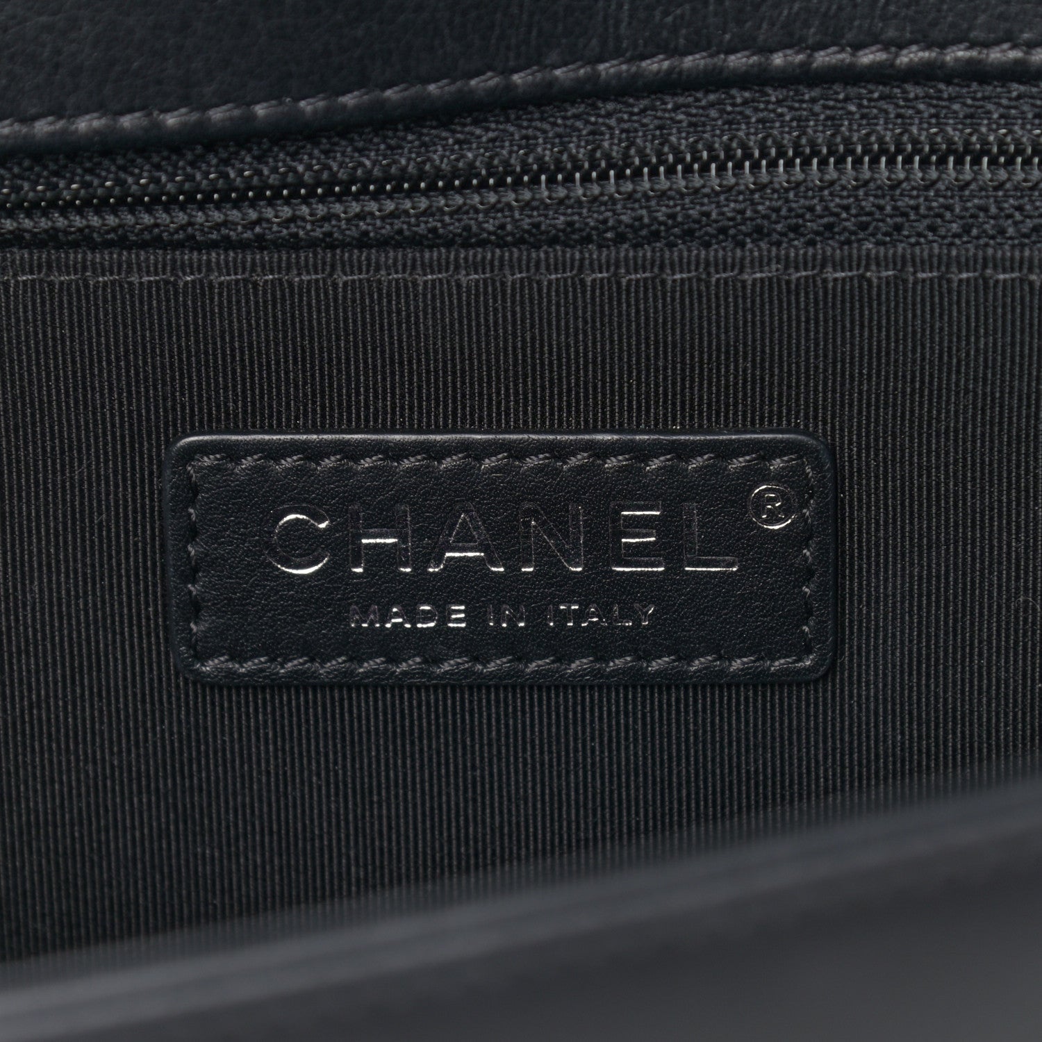 Chanel Calfskin Chevron Quilted New Medium Boy Flap Black 6 of 11