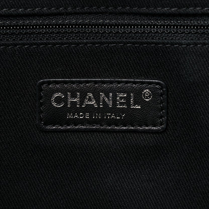 Chanel Woven Straw Raffia Small Deauville Tote Grey 5 of 11