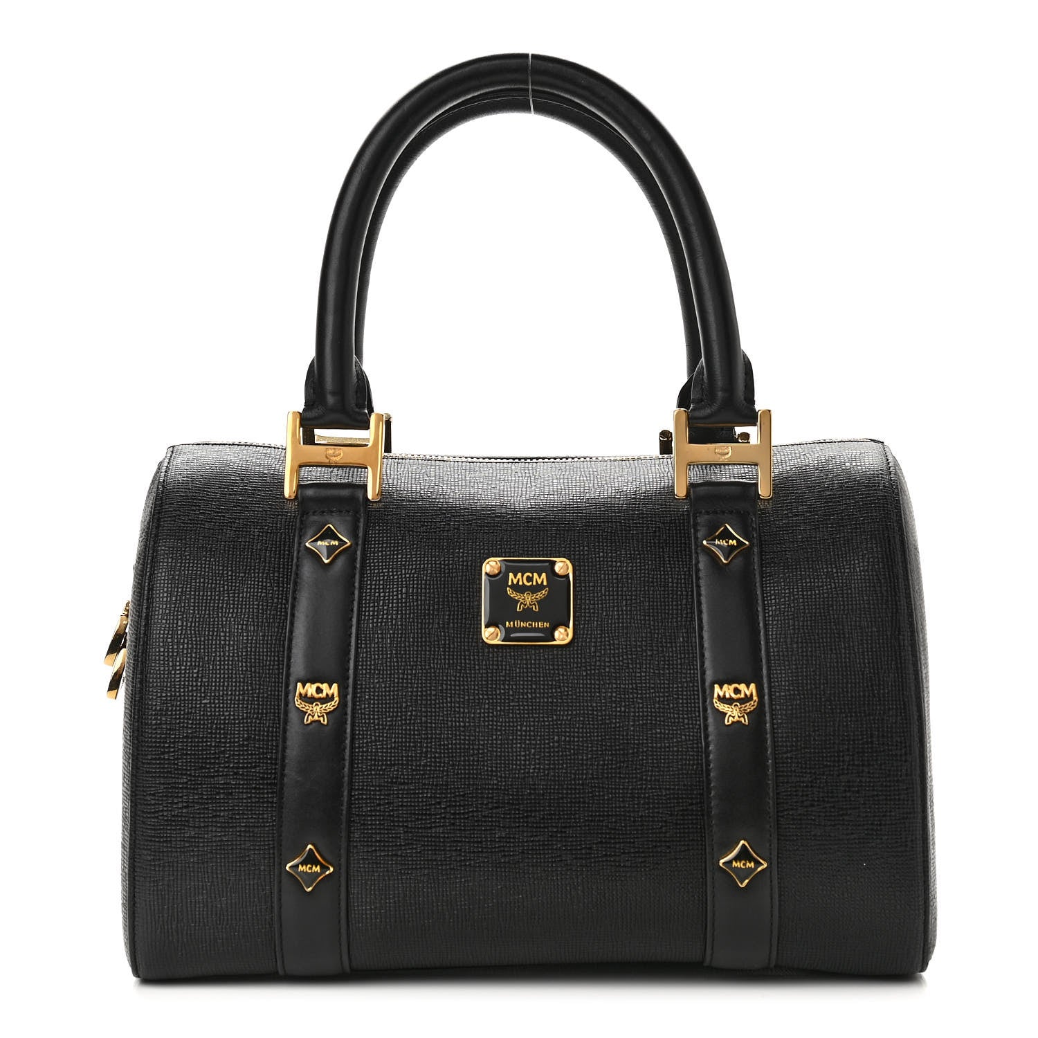 MCM Saffiano Boston Bag Black 1 of 9