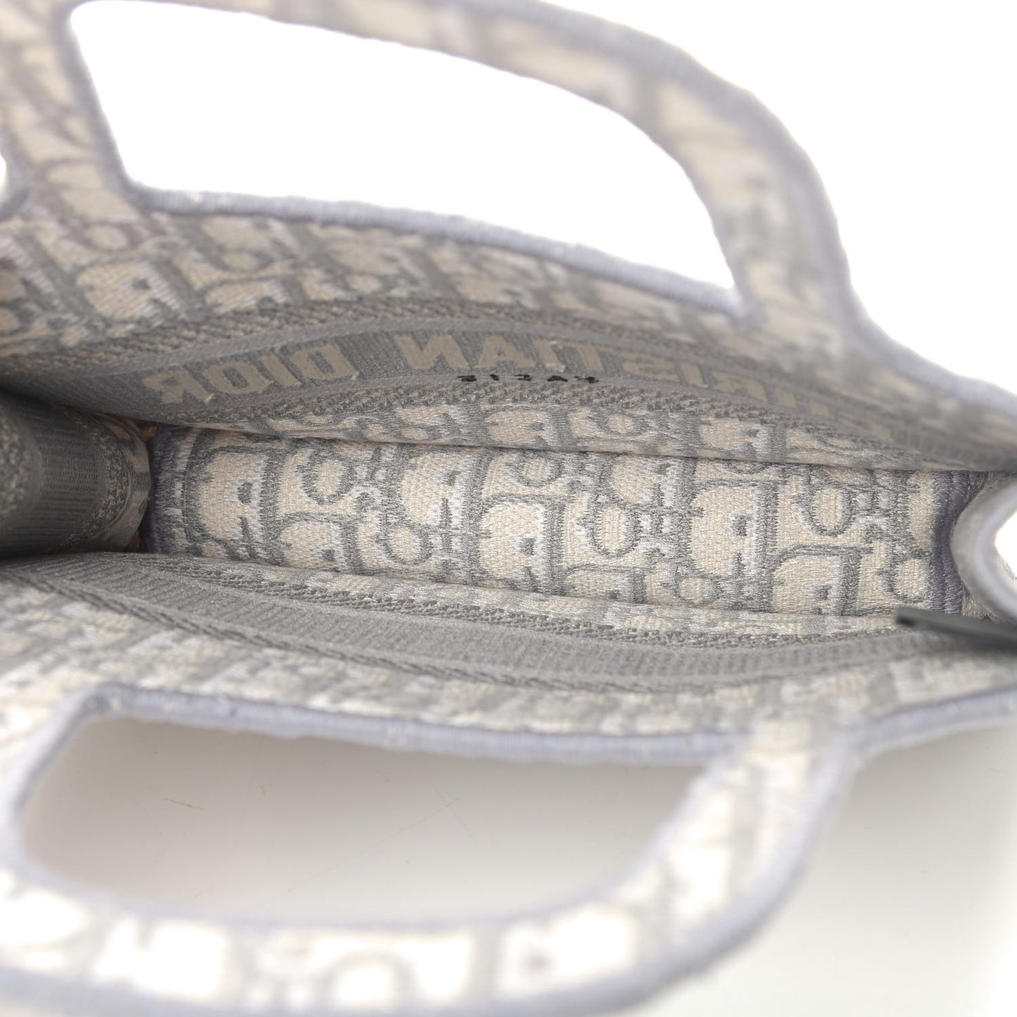 Oblique Mini Book Tote Grey Multicolor