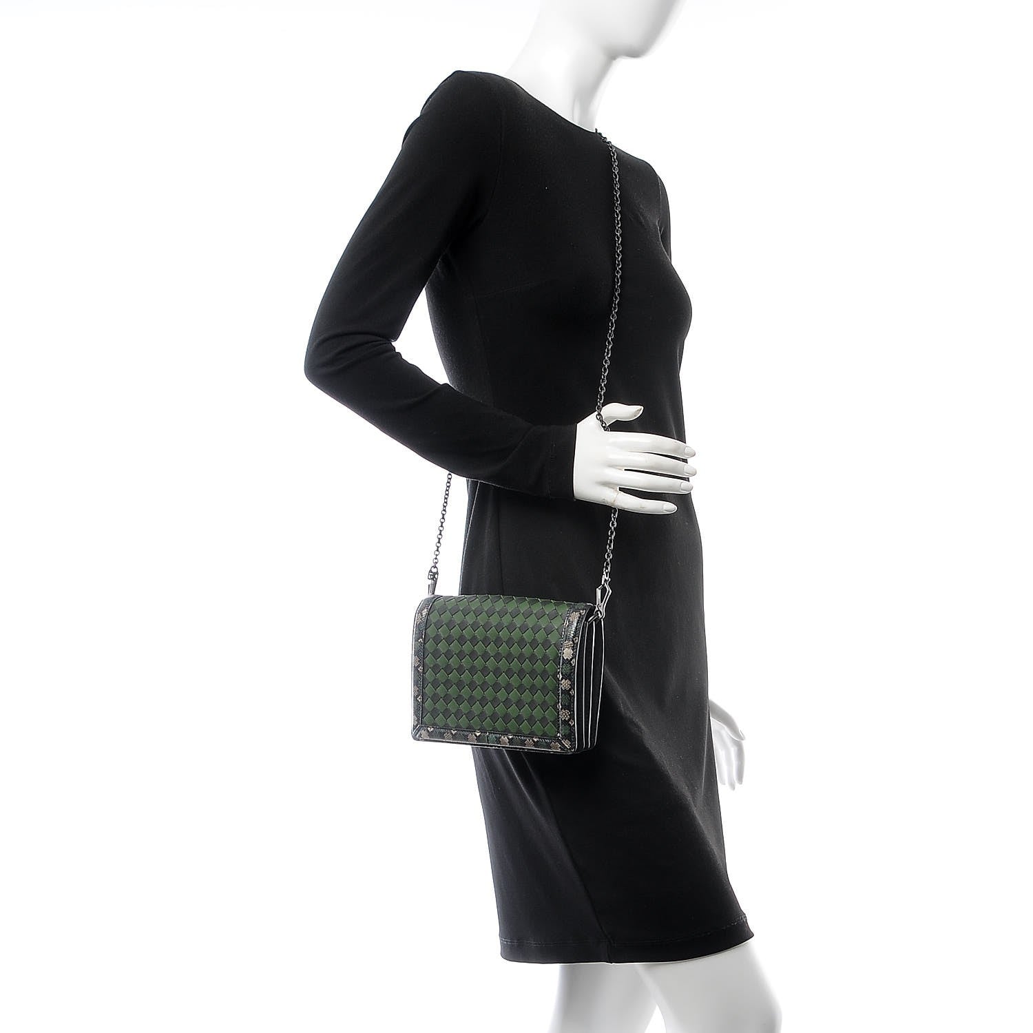 Bottega Veneta Nappa Intrecciato Ayers Crossbody Bag Forest 2 of 6