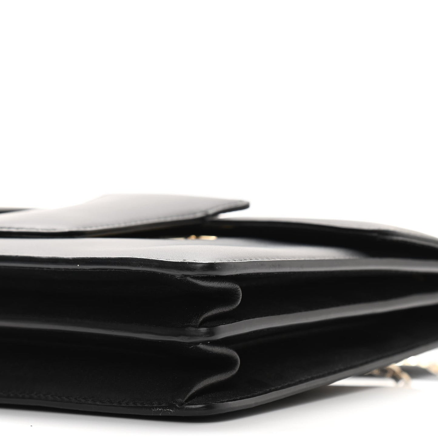 Calfskin Thalia Flap Shoulder Bag Black