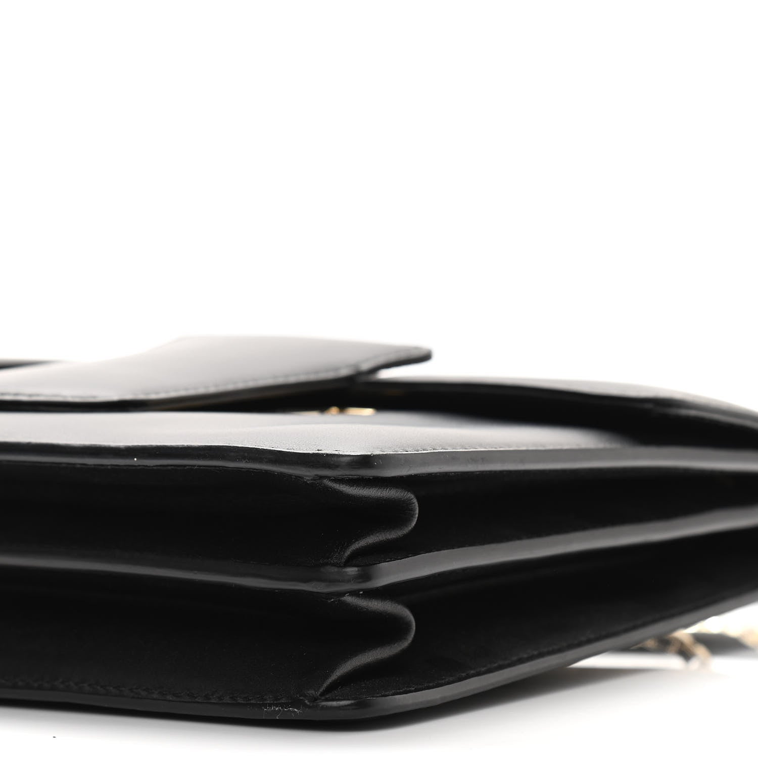 Salvatore Ferragamo Calfskin Thalia Flap Shoulder Bag Black 9 of 10
