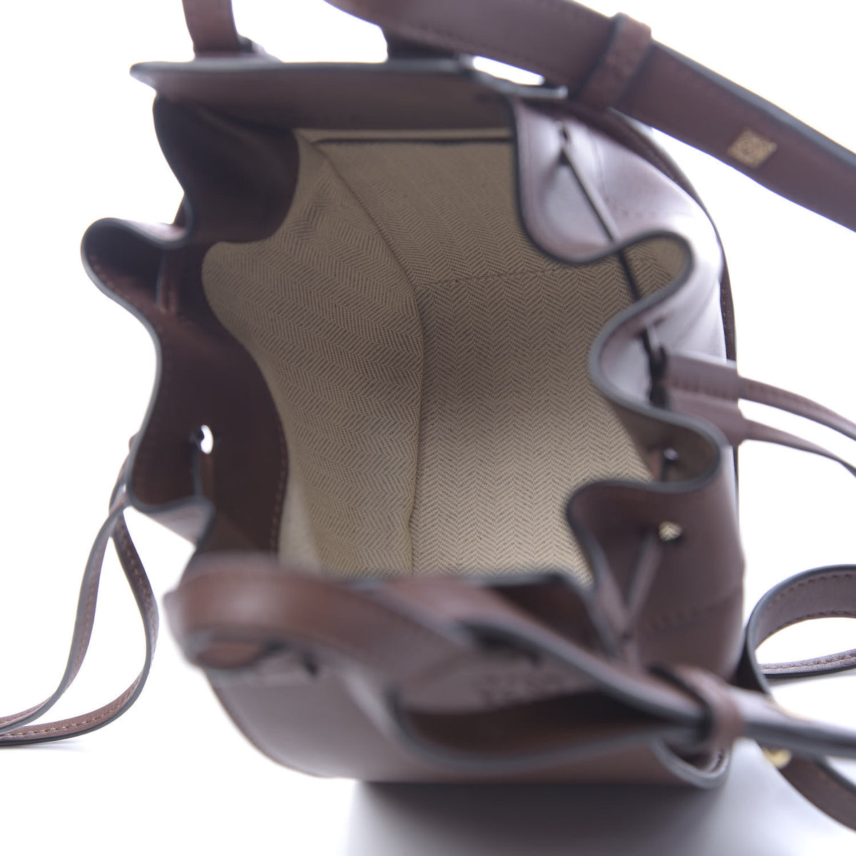 Loewe Calfskin Mini Hammock Shoulder Bag Brunette 5 of 10