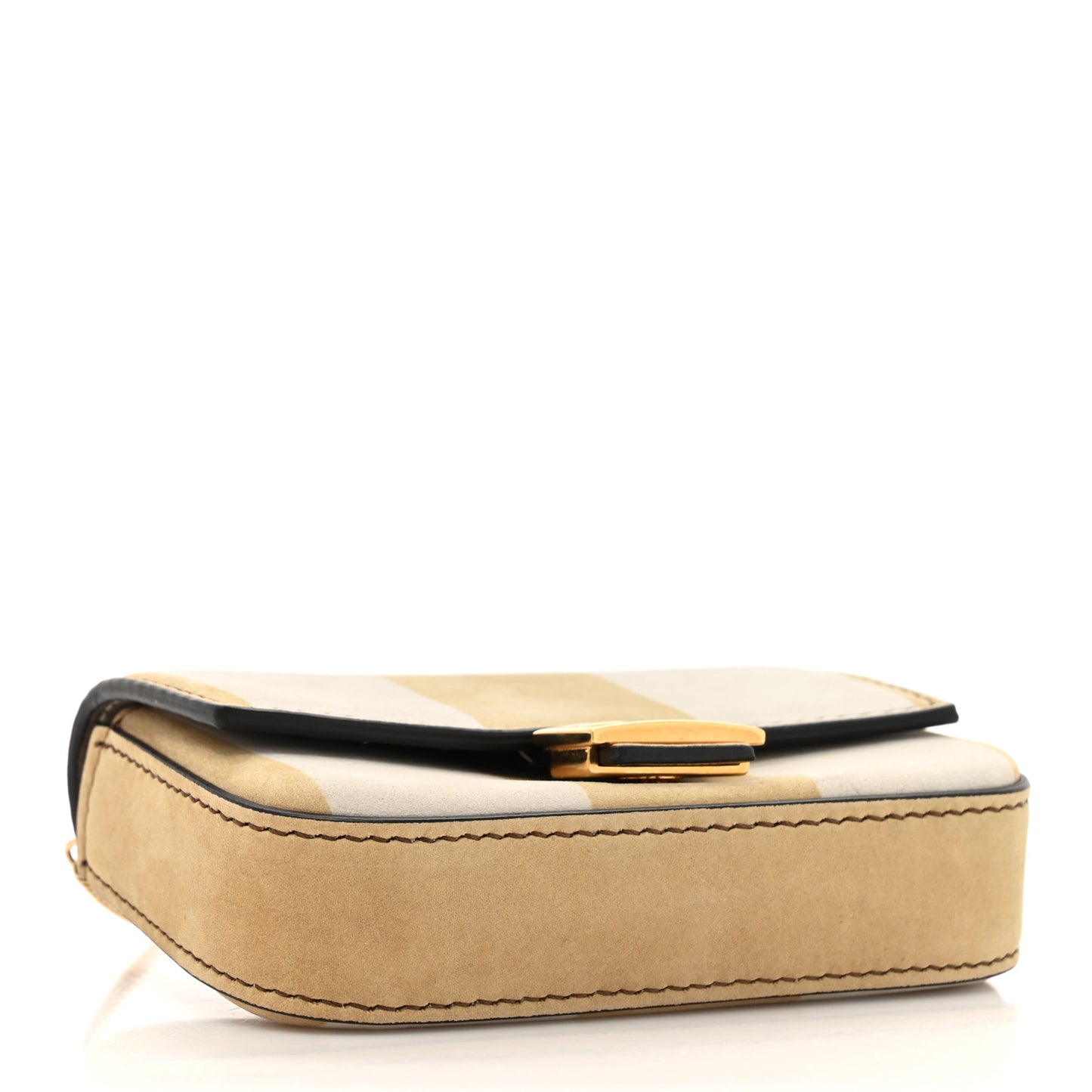 Nubuck Pequin Nano Baguette Charm Sand Tortora