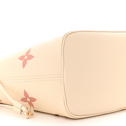 Louis Vuitton Empreinte Monogram Giant Neverfull MM Creme Rose Trianon 7 of 9