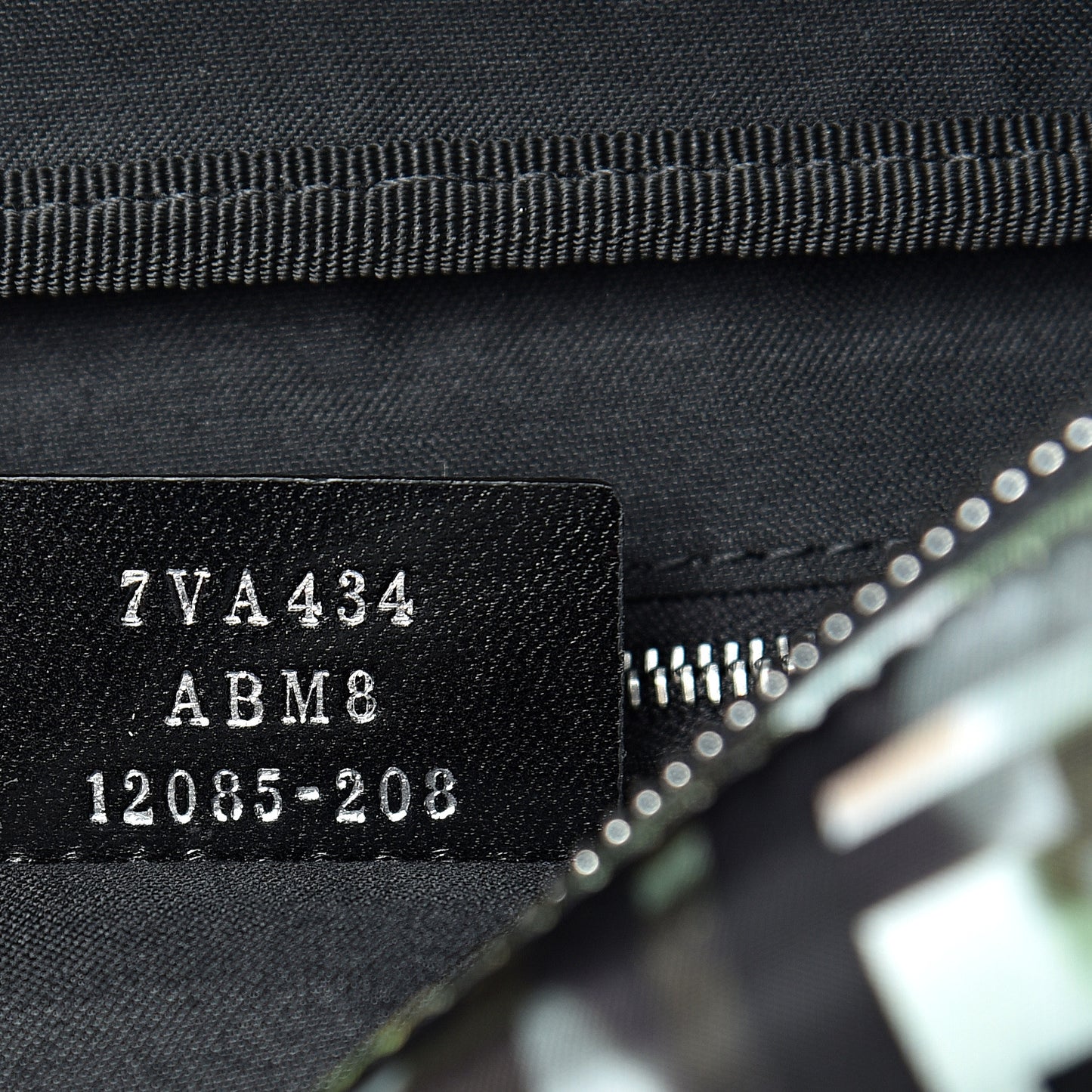 Nylon CamouFF Belt Bag Black Multicolor