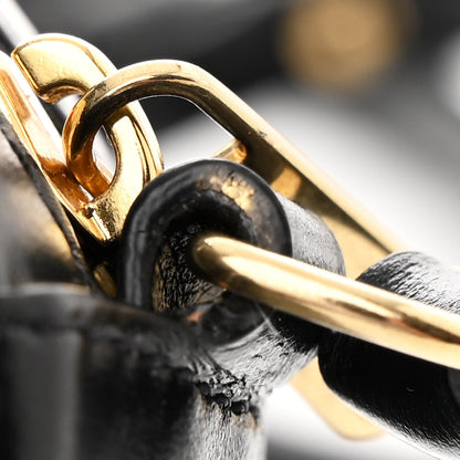 Celine Smooth Calfskin Cuir Triomphe Oval Bag Black 10 of 10