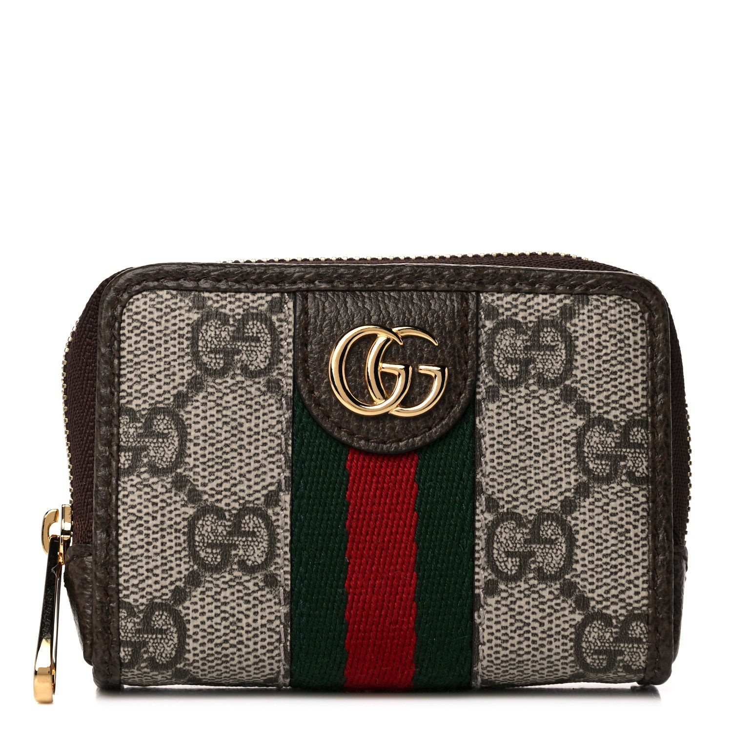 Gucci GG Supreme Monogram Web Ophidia Playing Card Case Beige New Acero 1 of 9