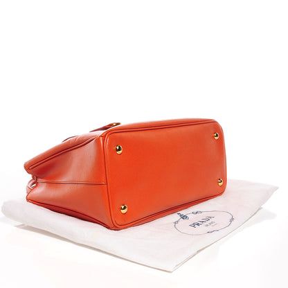 Prada Saffiano Lux Medium Tote Papaya 4 of 11