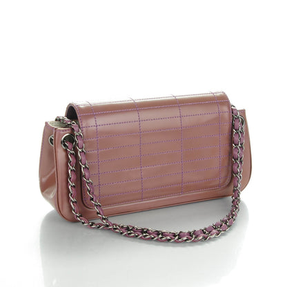 Chanel Glazed Calfskin Stitched Accordion Flap Pink 9 of 15