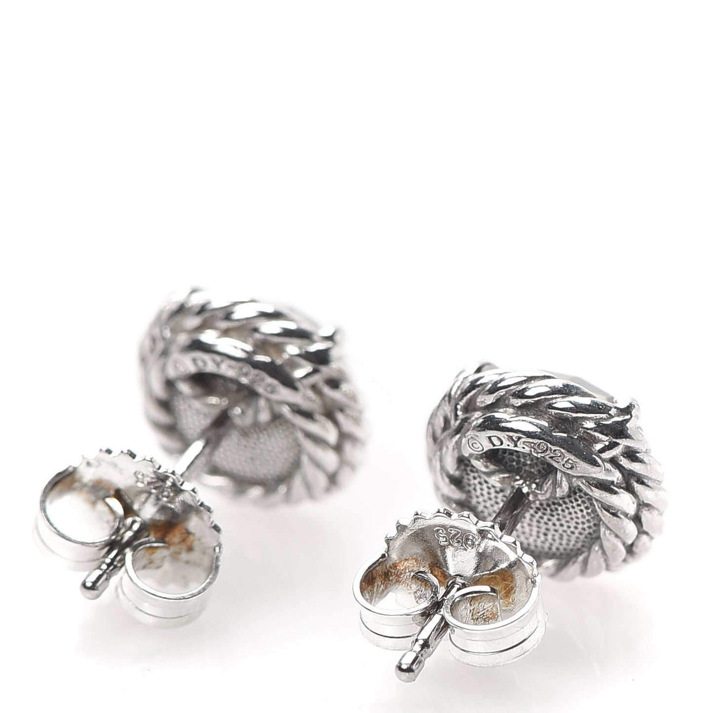 Sterling Silver Citrine 8mm Chatelaine Earrings