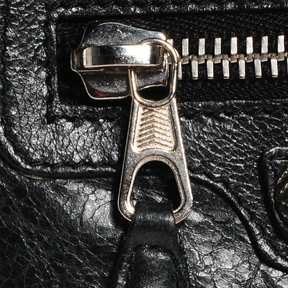 Balenciaga Agneau Giant Silver Hardware M Porte-Monnaie Coin Purse Black 8 of 12