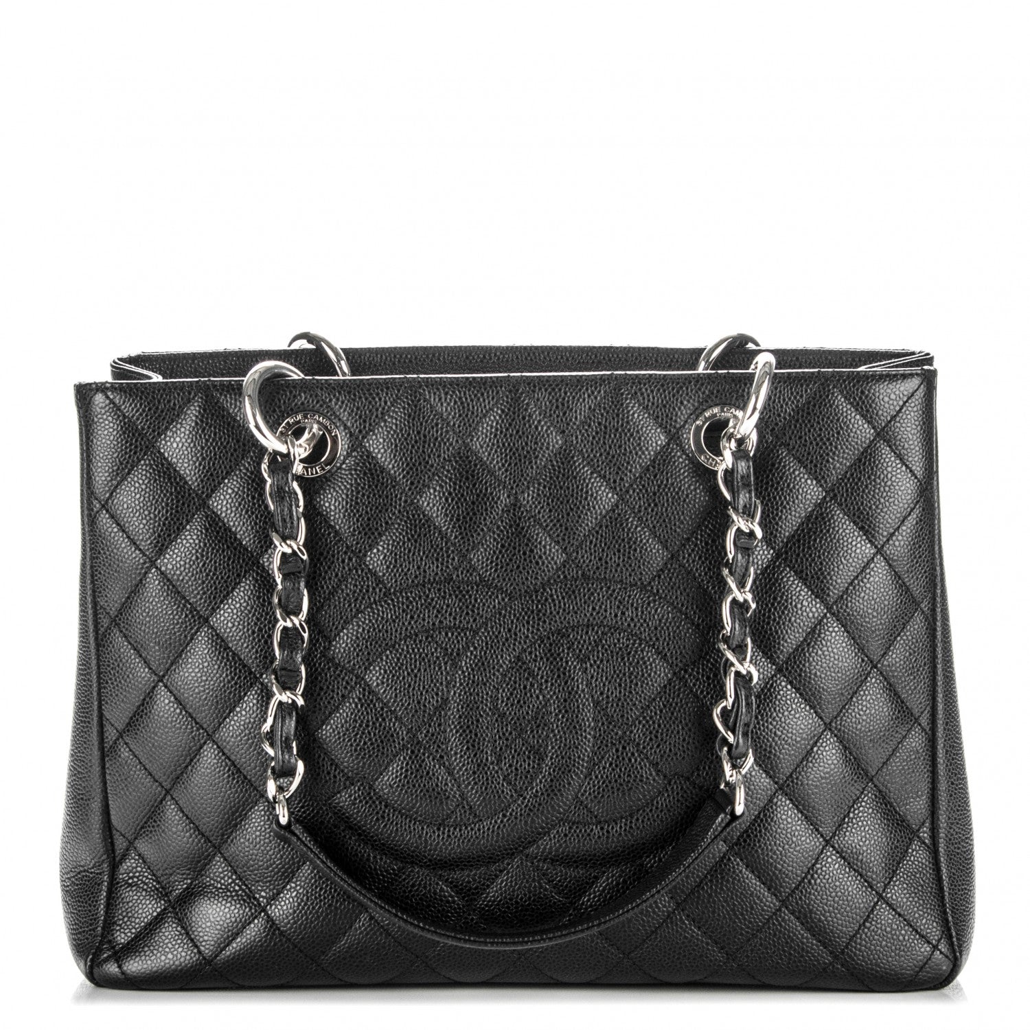 Chanel Caviar Quilted Grand Shopping Tote GST Black 1 of 7