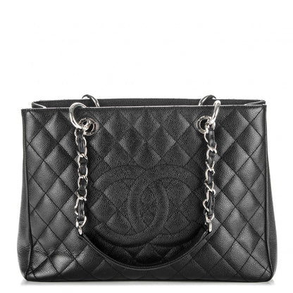 Chanel Caviar Quilted Grand Shopping Tote GST Black 1 of 7