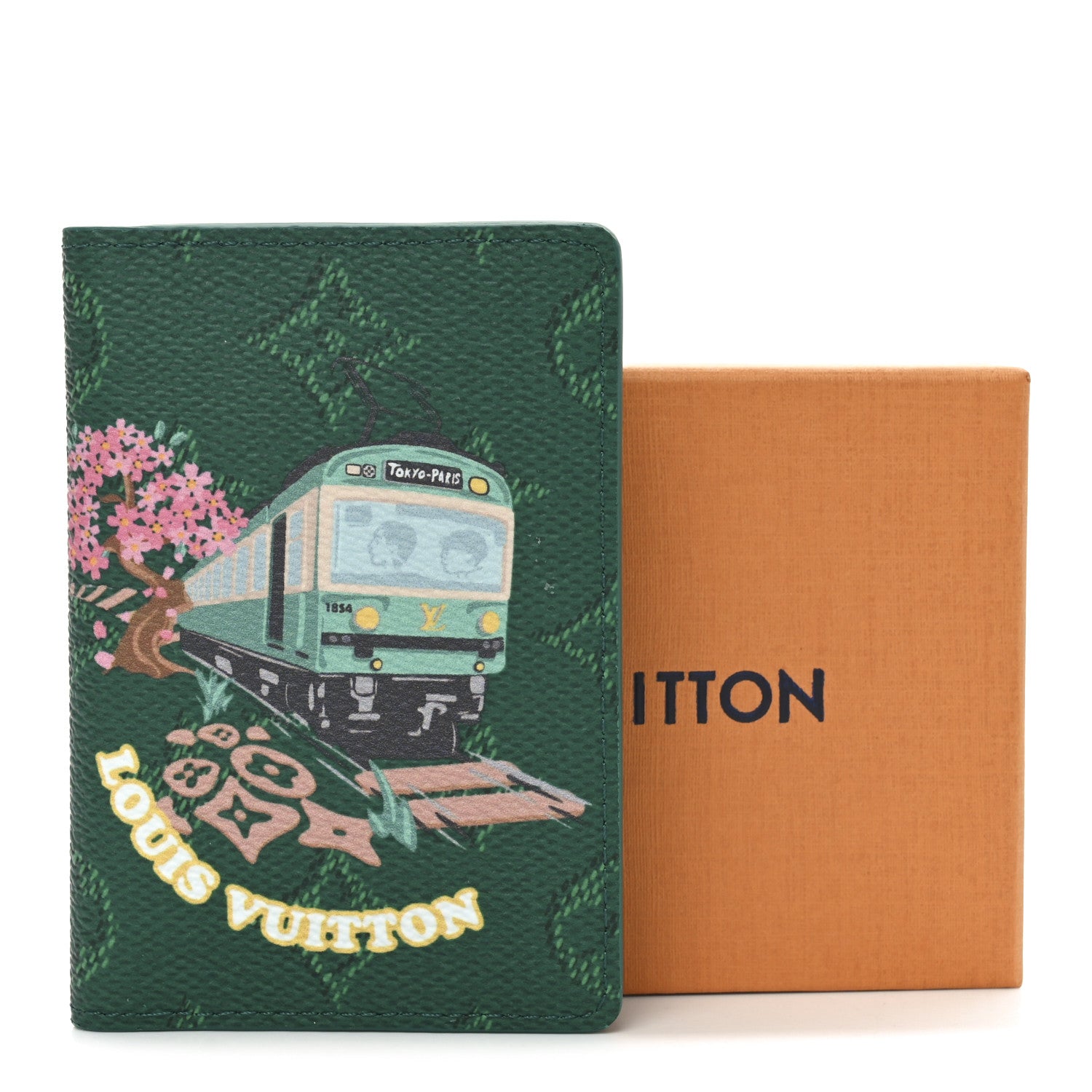 Louis Vuitton Monogram Paris Tokyo Pocket Organizer Green 7 of 7