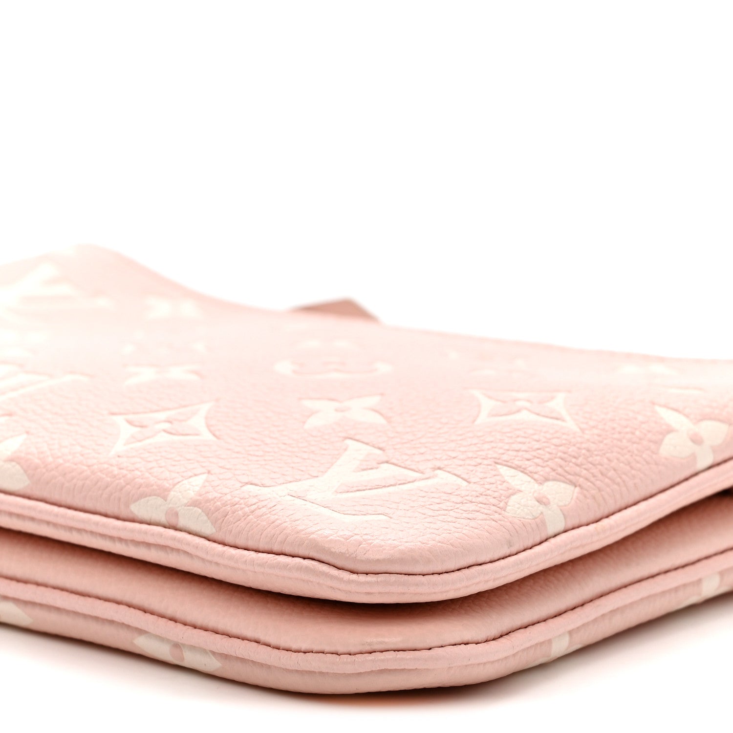Louis Vuitton Empreinte Monogram Double Zip Pochette Rose 10 of 11