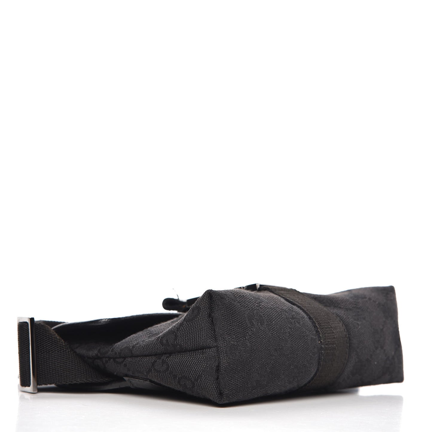 GG Monogram Web Buckle Belt Bag Black