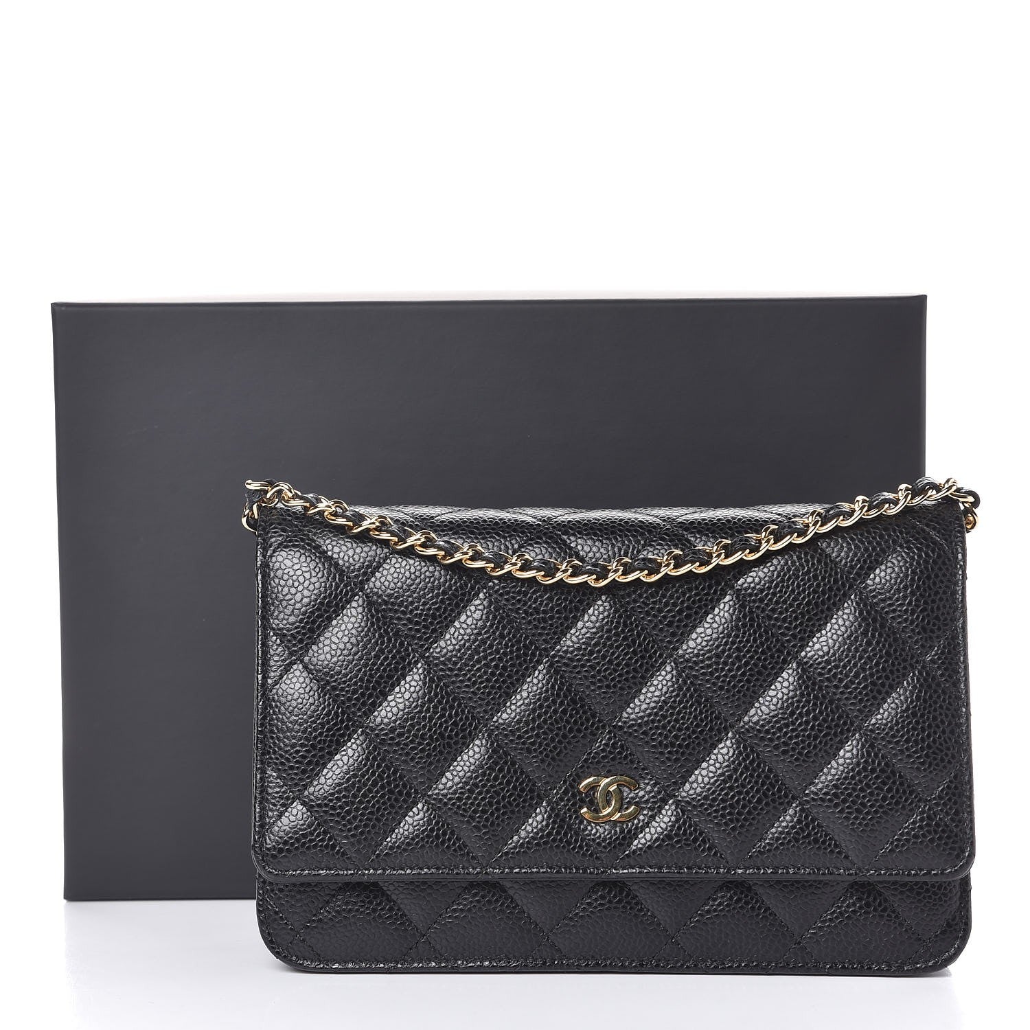 Chanel Caviar Quilted Wallet On Chain WOC Black 11 of 11