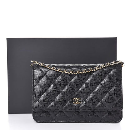 Chanel Caviar Quilted Wallet On Chain WOC Black 11 of 11