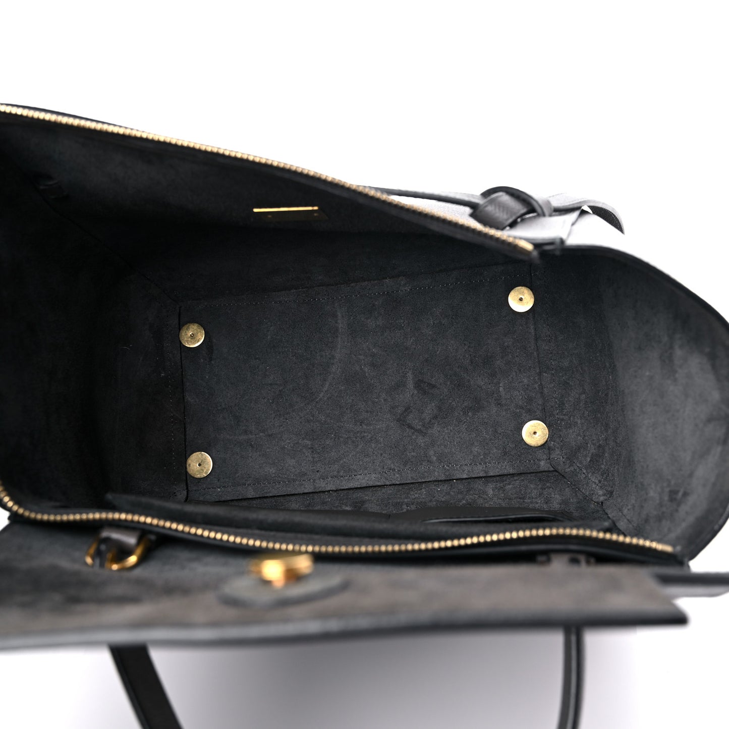 Grained Calfskin Mini Belt Bag Grey