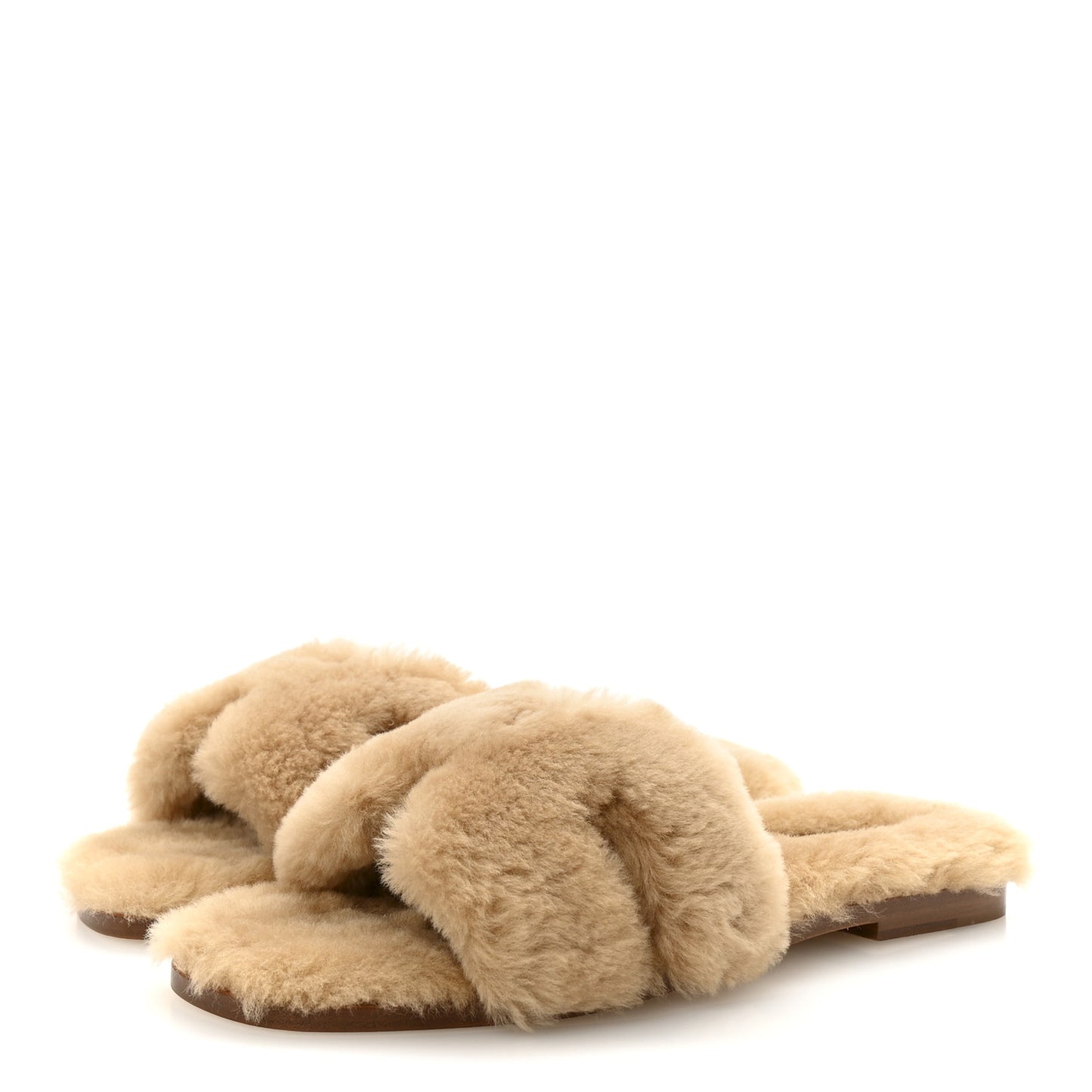 Woolskin Oran Sandals 38.5 Beige Argile