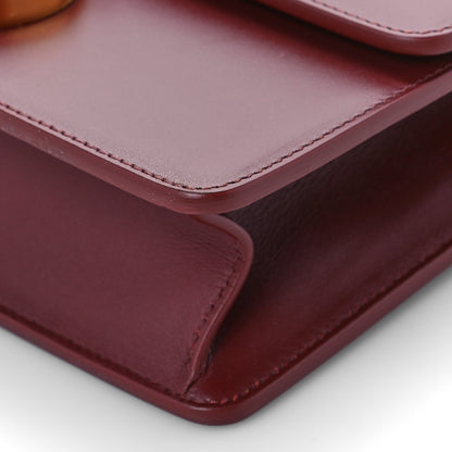 Christian Dior Smooth Calfskin 30 Montaigne Flap Bag Burgundy 8 of 8