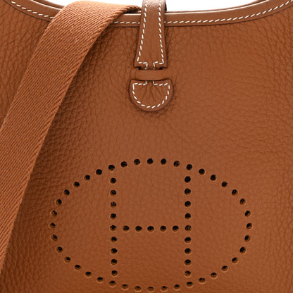 Hermes Taurillon Clemence Evelyne TPM Gold 8 of 11
