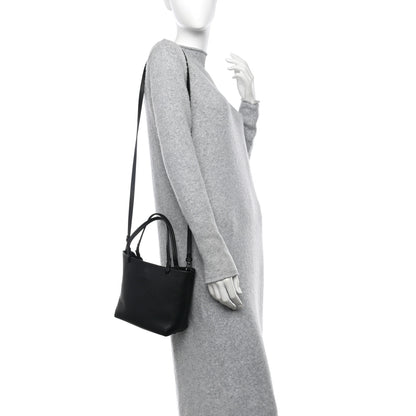 The Row Grained Calfskin Small Park Tote Black 2 of 13