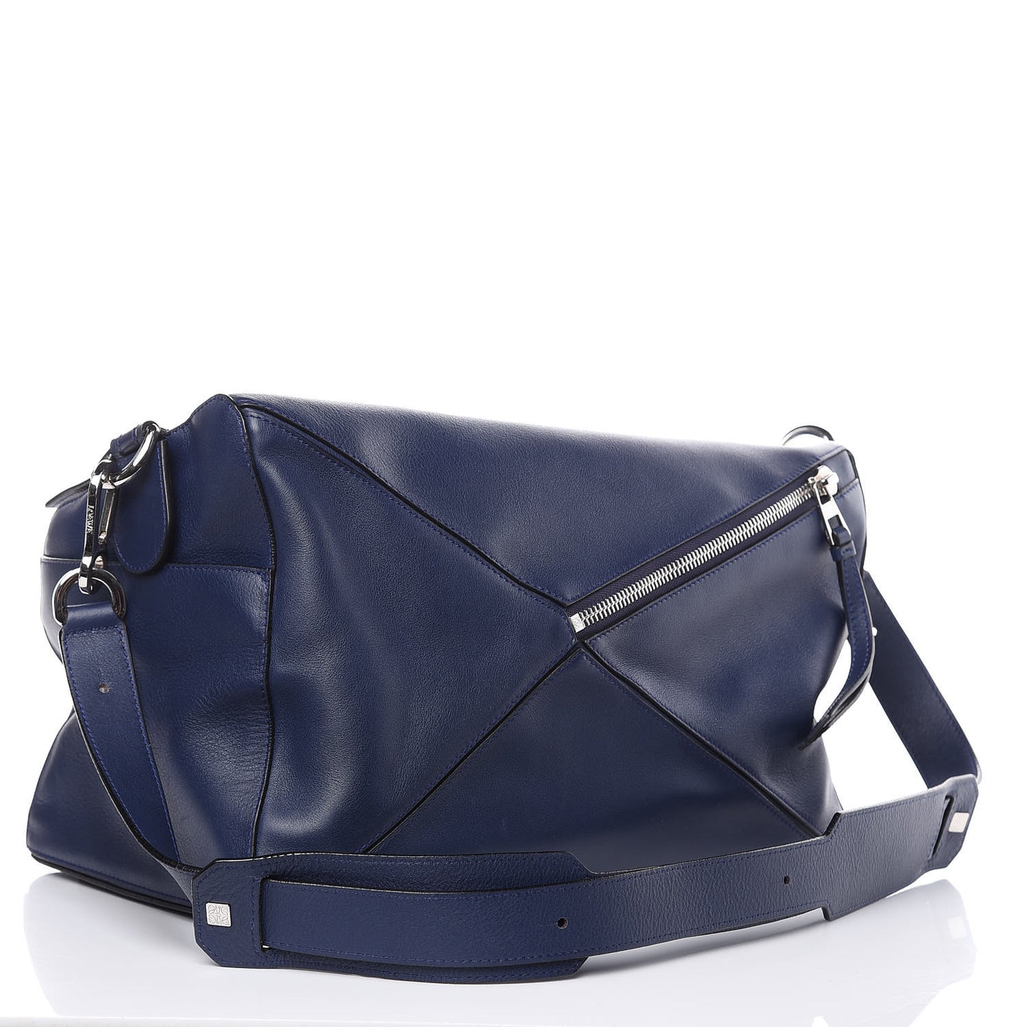 Calfskin XL Puzzle Bag Deep Blue