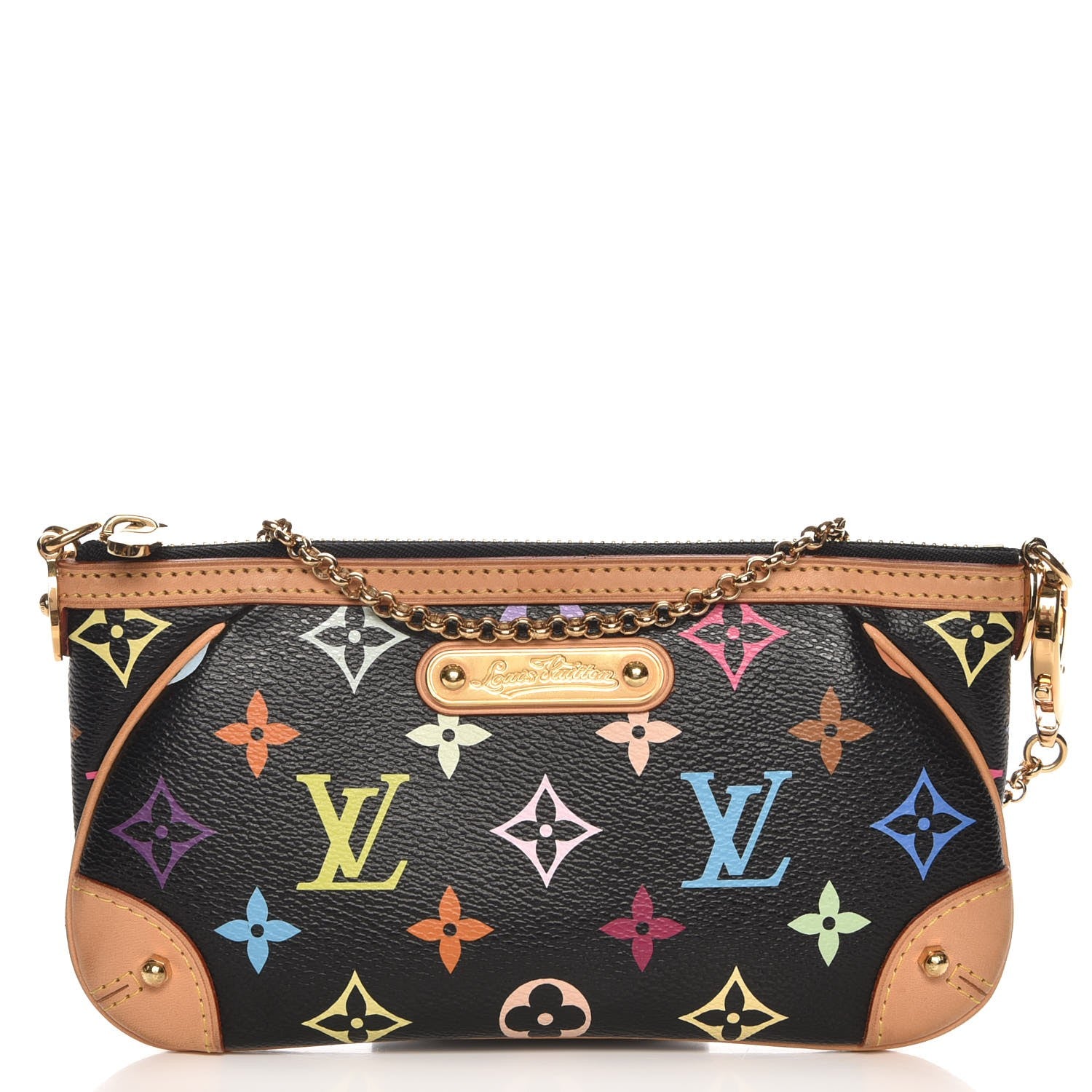 Louis Vuitton Monogram Multicolor Pochette Milla MM Black 1 of 9