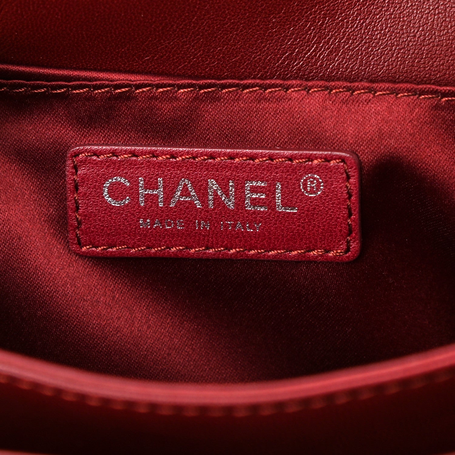 Chanel Lambskin Quilted Chanel 3 Accordion Flap Bag Red 6 of 10
