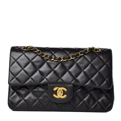 Chanel Lambskin Quilted Small Double Flap Black 1 of 15
