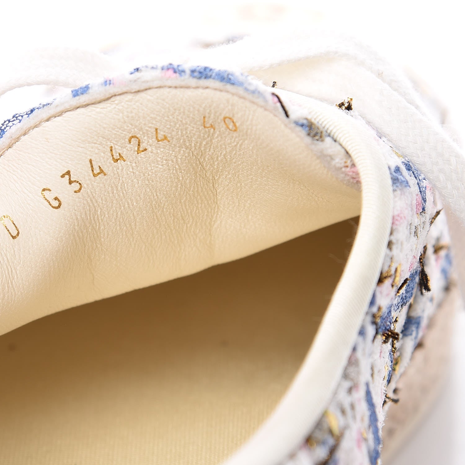 Chanel Tweed Lace Up Espadrilles 40 Multicolor 9 of 10