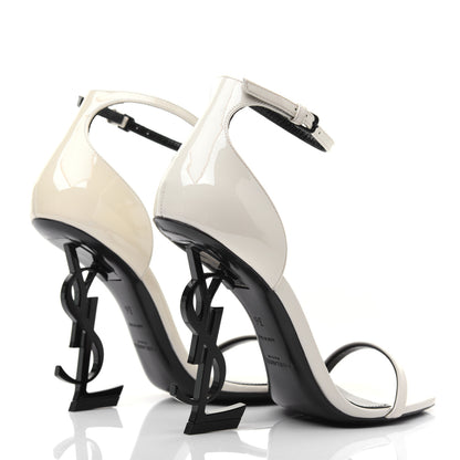 Saint Laurent Patent Calfskin Opyum 110 Sandals 36 Neutro 4 of 12