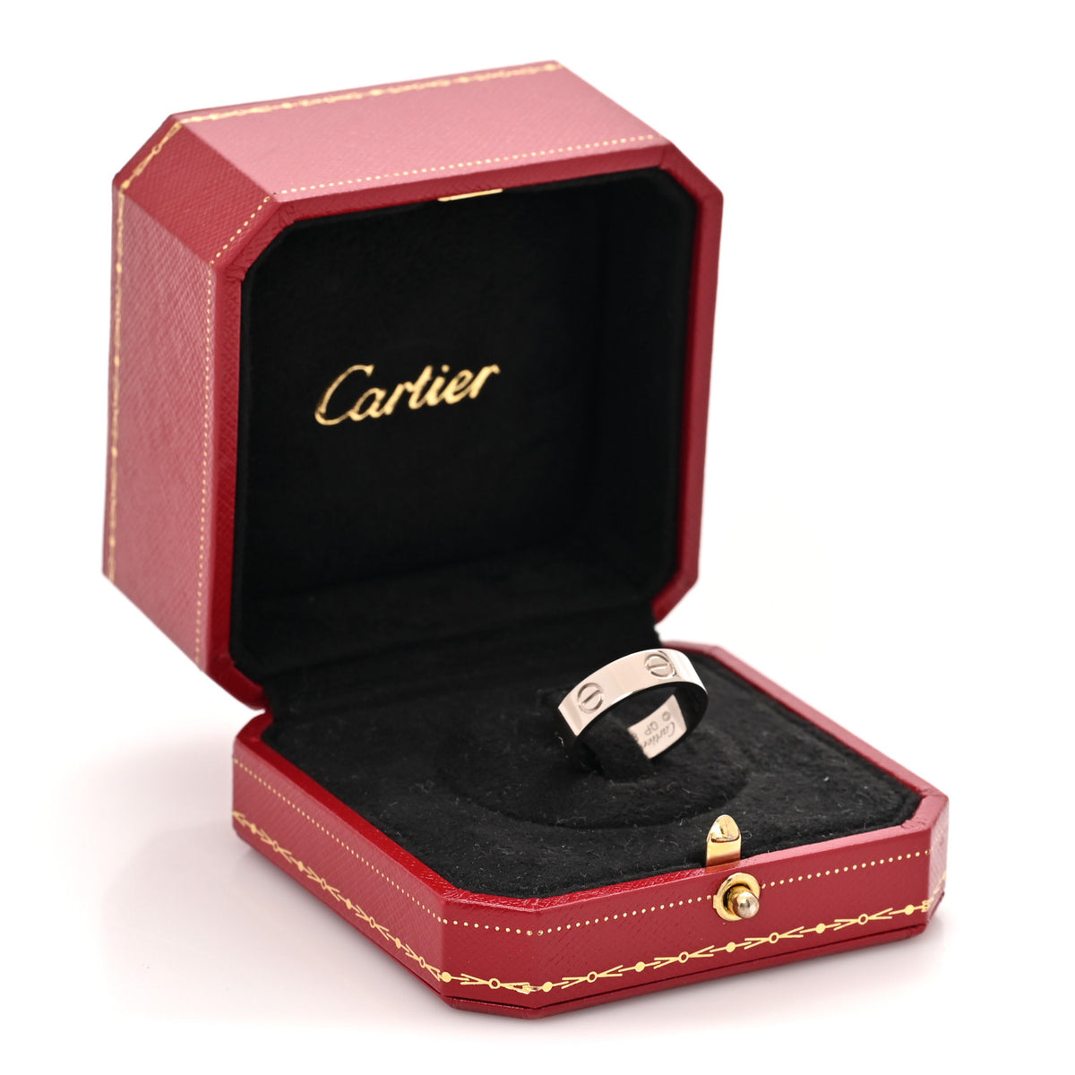 18K White Gold 5.5mm LOVE Ring 54 7