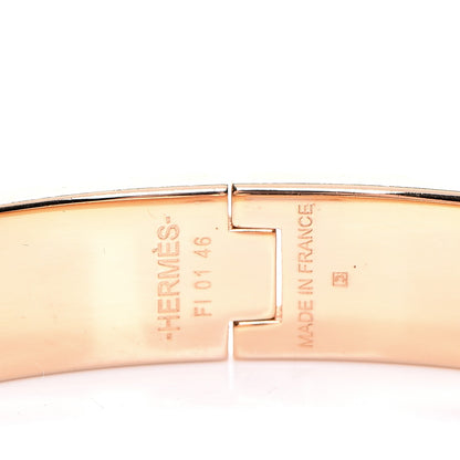 Hermes Enamel Clic Clac H Narrow Bracelet PM Rouge Corail 4 of 5