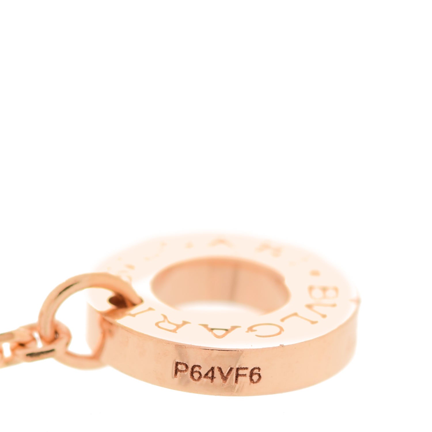 Bulgari 18K Rose Gold Diamond Mother of Pearl Small Divas' Dream Pendant Necklace 5 of 6