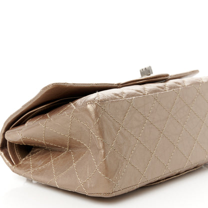 Chanel Metallic Aged Calfskin Quilted 2.55 Reissue 225 Flap Dark Gold 10 of 13