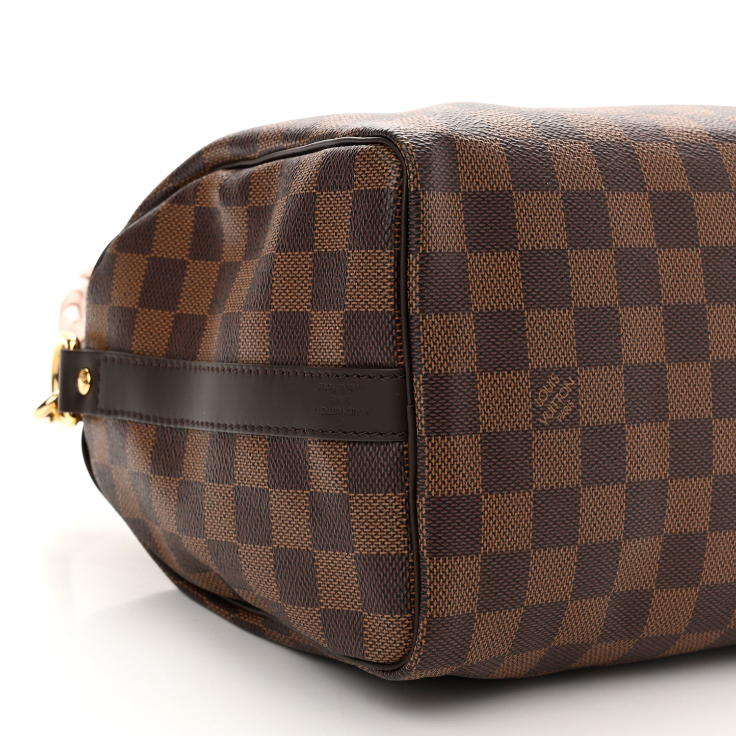 Louis Vuitton Damier Ebene Braided Speedy Bandouliere 25 Pink 8 of 10