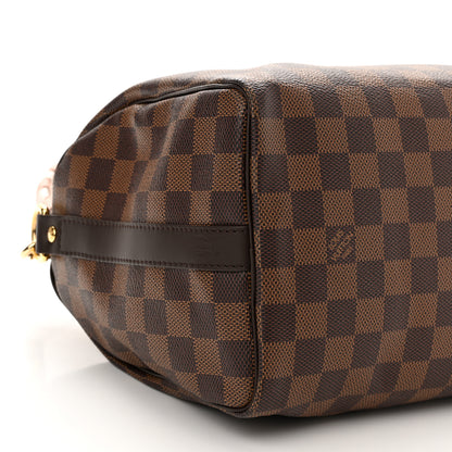 Louis Vuitton Damier Ebene Braided Speedy Bandouliere 25 Pink 8 of 10