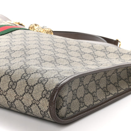 Gucci GG Supreme Monogram Large Rajah Chain Tote Beige New Acero 10 of 11