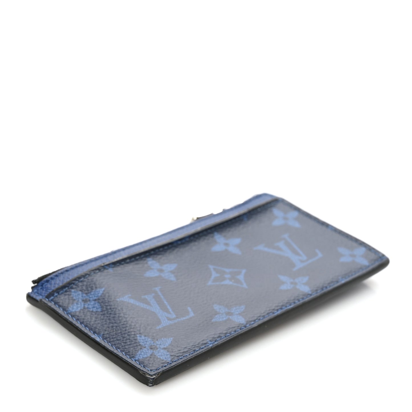 Monogram Taiga Coin Card Holder Cobalt