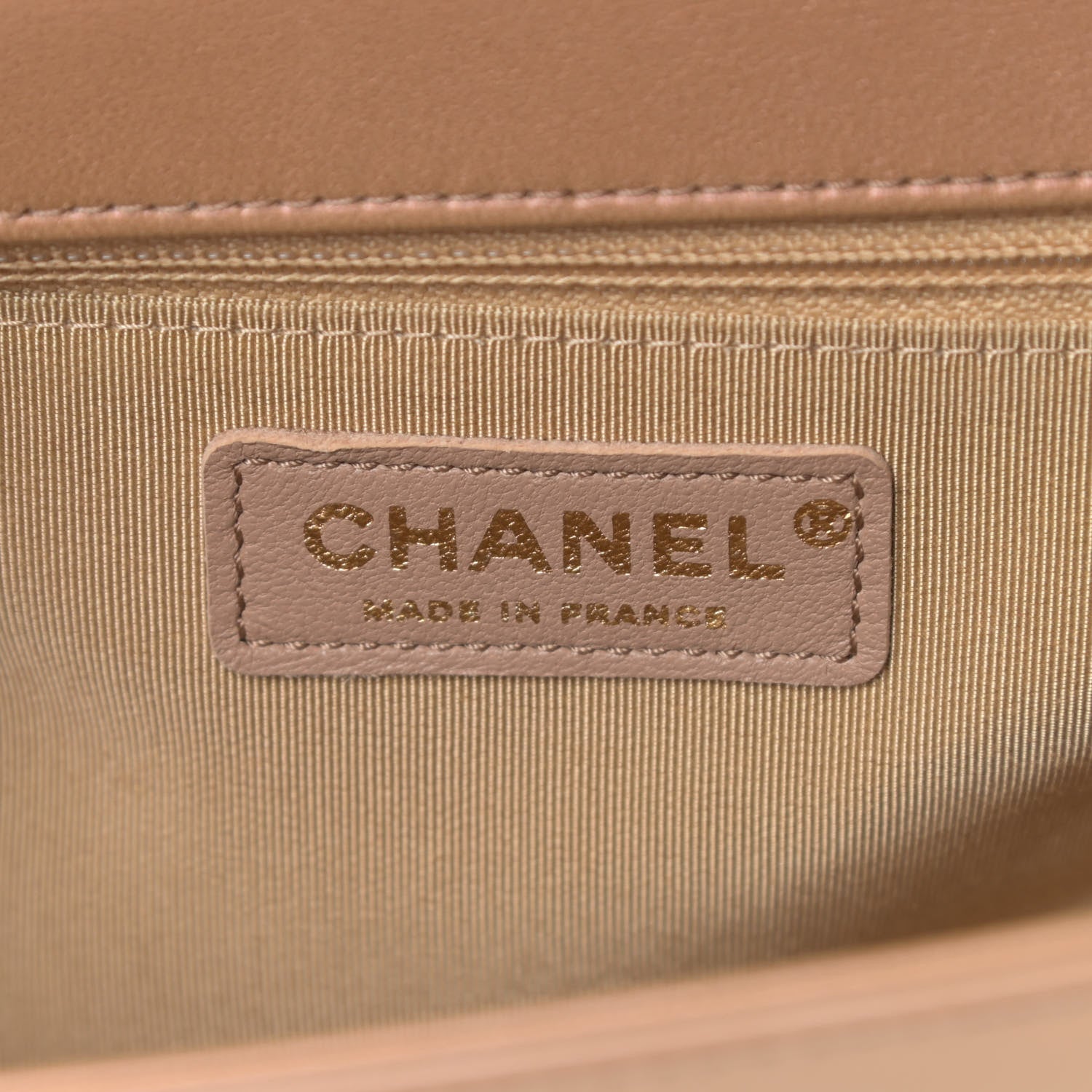 Chanel Patent Calfskin Quilted New Medium Boy Flap Beige 6 of 14