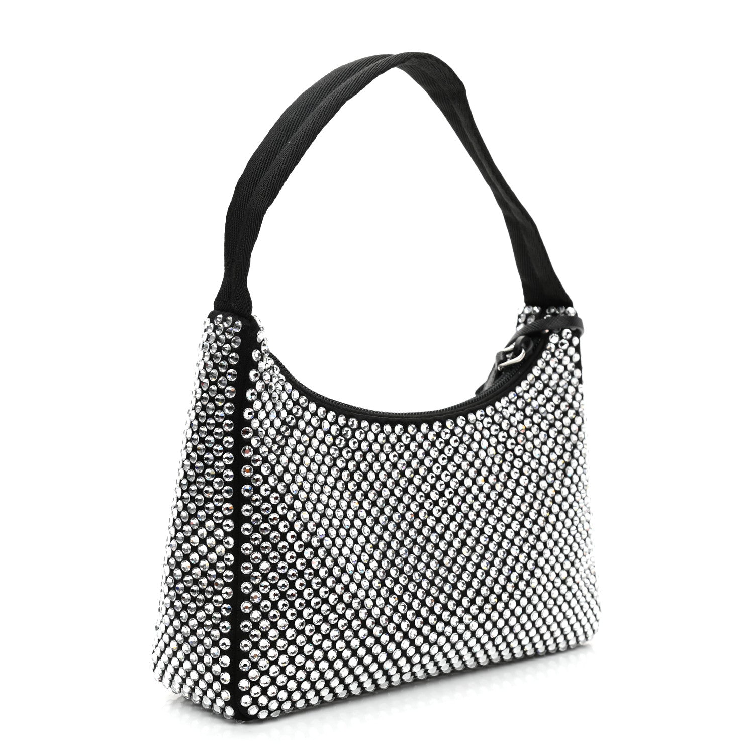 Prada Satin Crystal Mini Re-Edition 2000 Bag Cristal 3 of 9