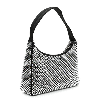 Prada Satin Crystal Mini Re-Edition 2000 Bag Cristal 3 of 9