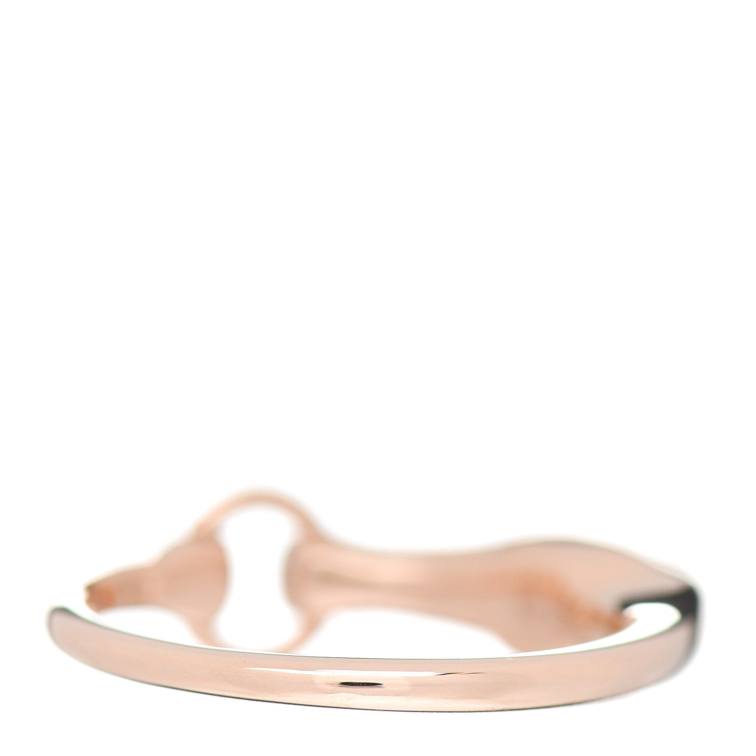 Hermes 18K Rose Gold Diamond TPM Galop Ring 49 4.75 4 of 5