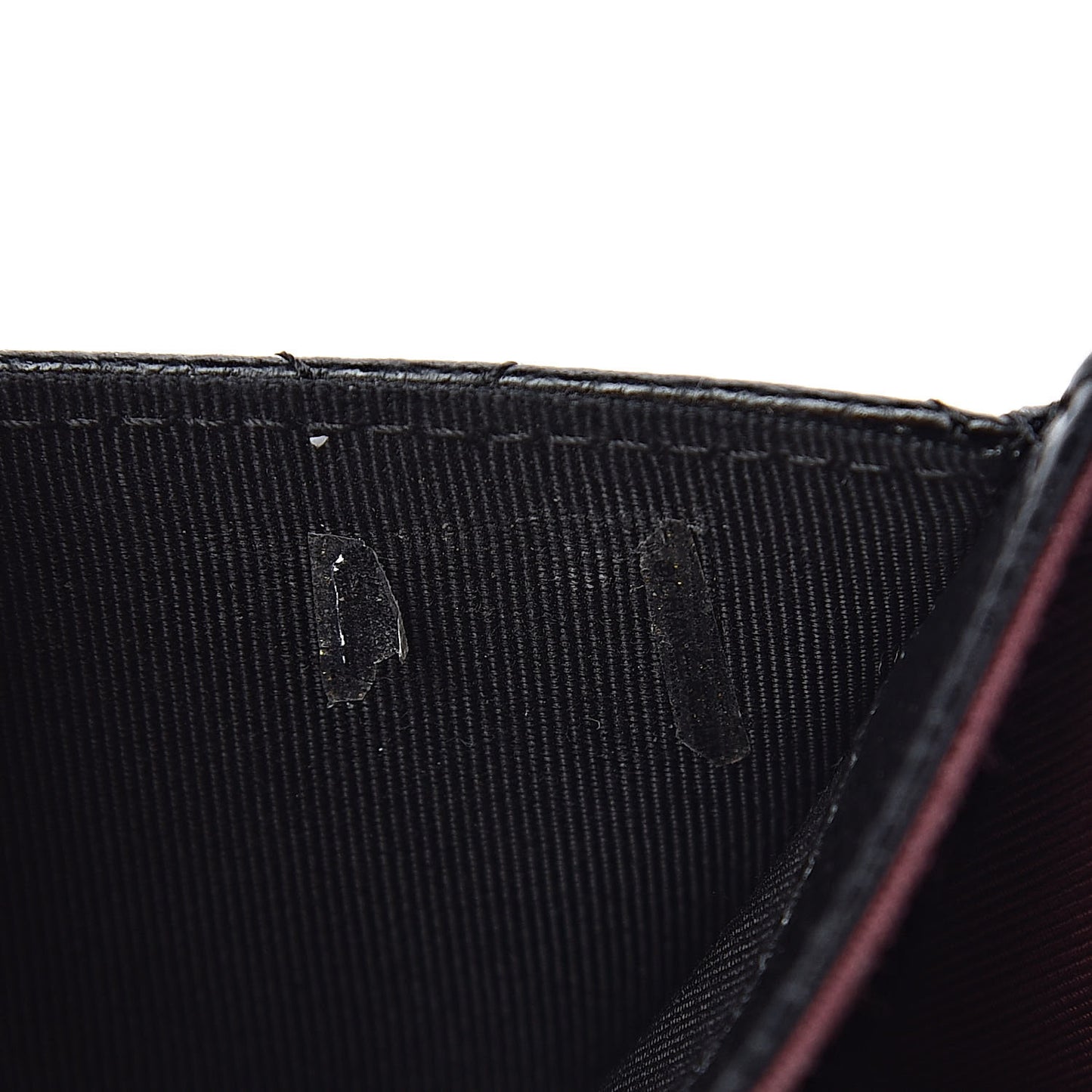 Caviar Quilted Flap Card Holder Black