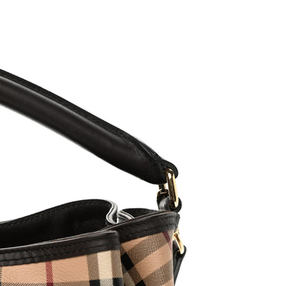Burberry Haymarket Check Medium Willenmore Hobo Chocolate 15 of 17