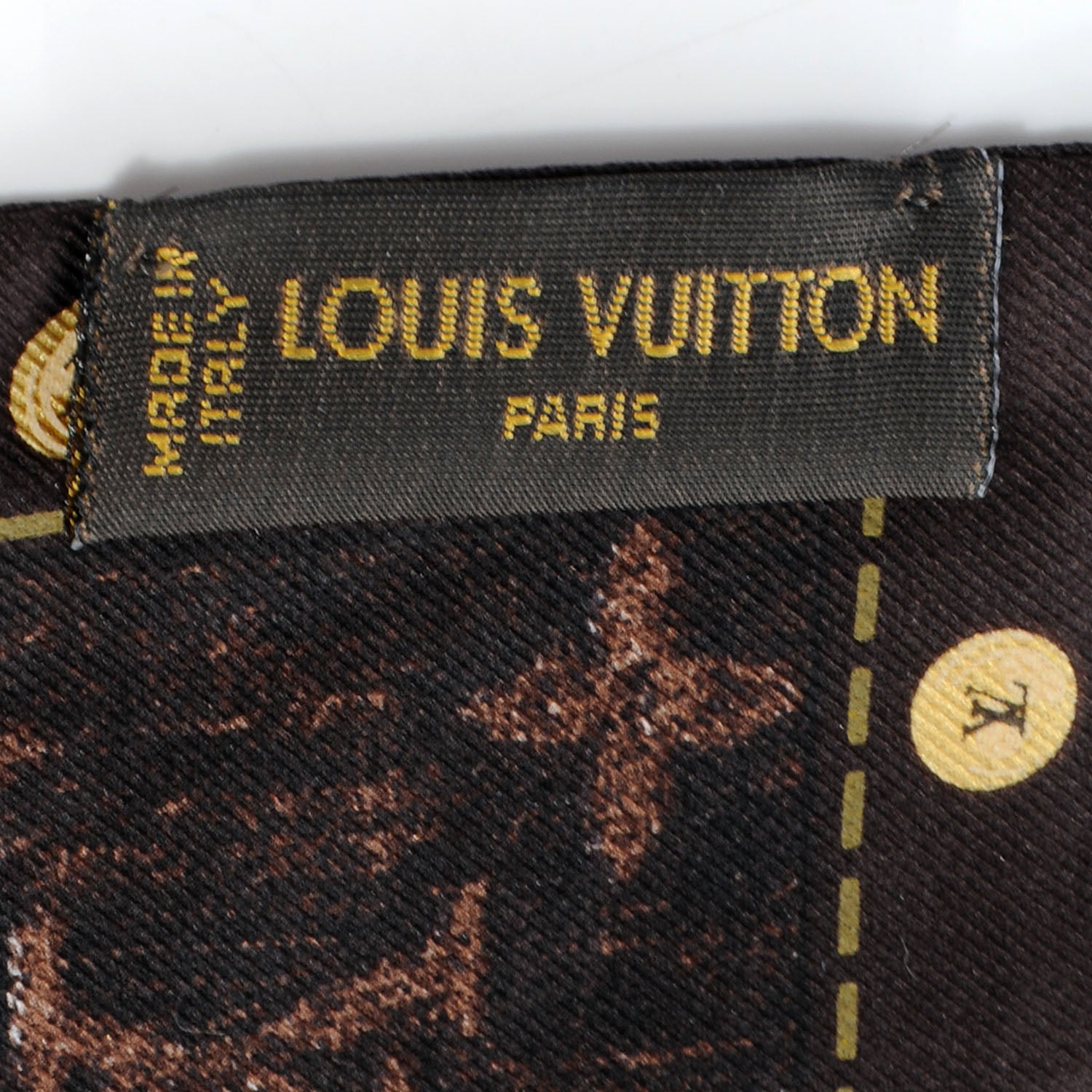 Louis Vuitton Silk Monogram Scarf Bandeau 4 of 5